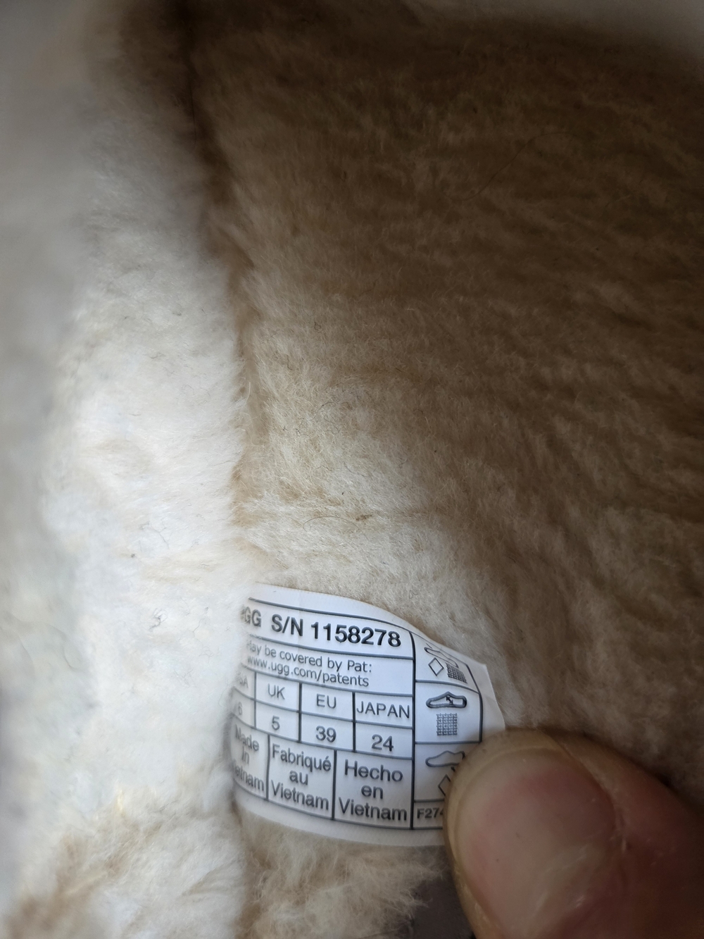 UGG Cream Slip-On Shearling-Lined Clog Sneakers - Picture 4 of 4